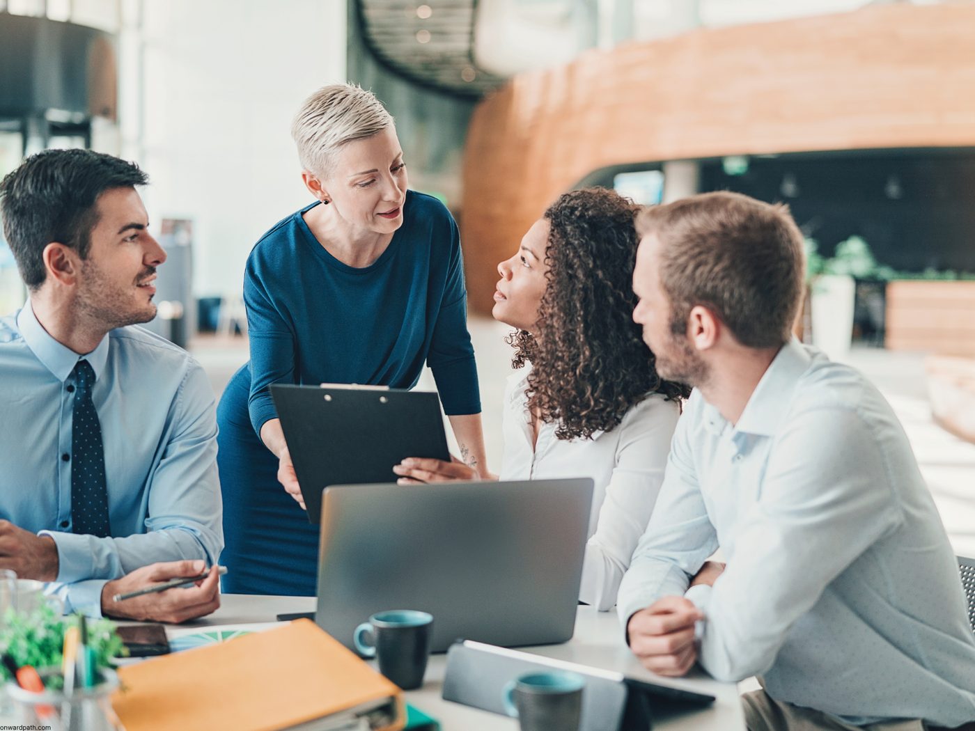 Onwardpath consultants in collaborative working session