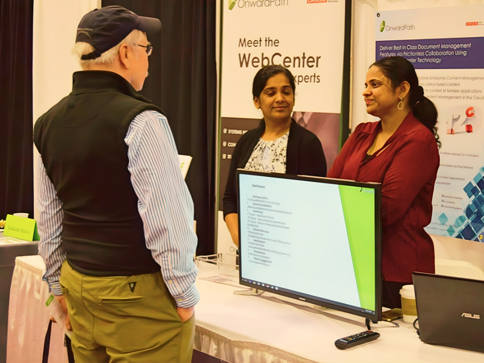 Onwardpath booth at Oracle COLLABORATE, Las Vegas 2018